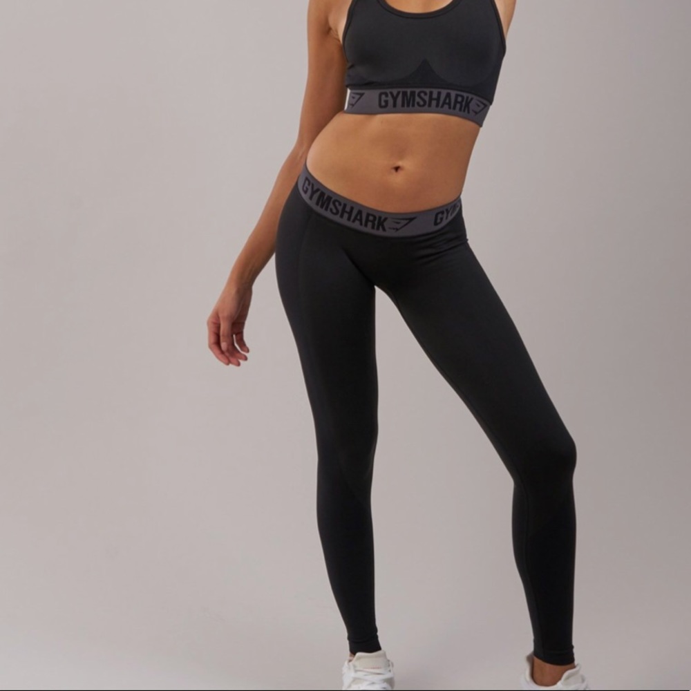 Gymshark black flex leggings; lightly worn